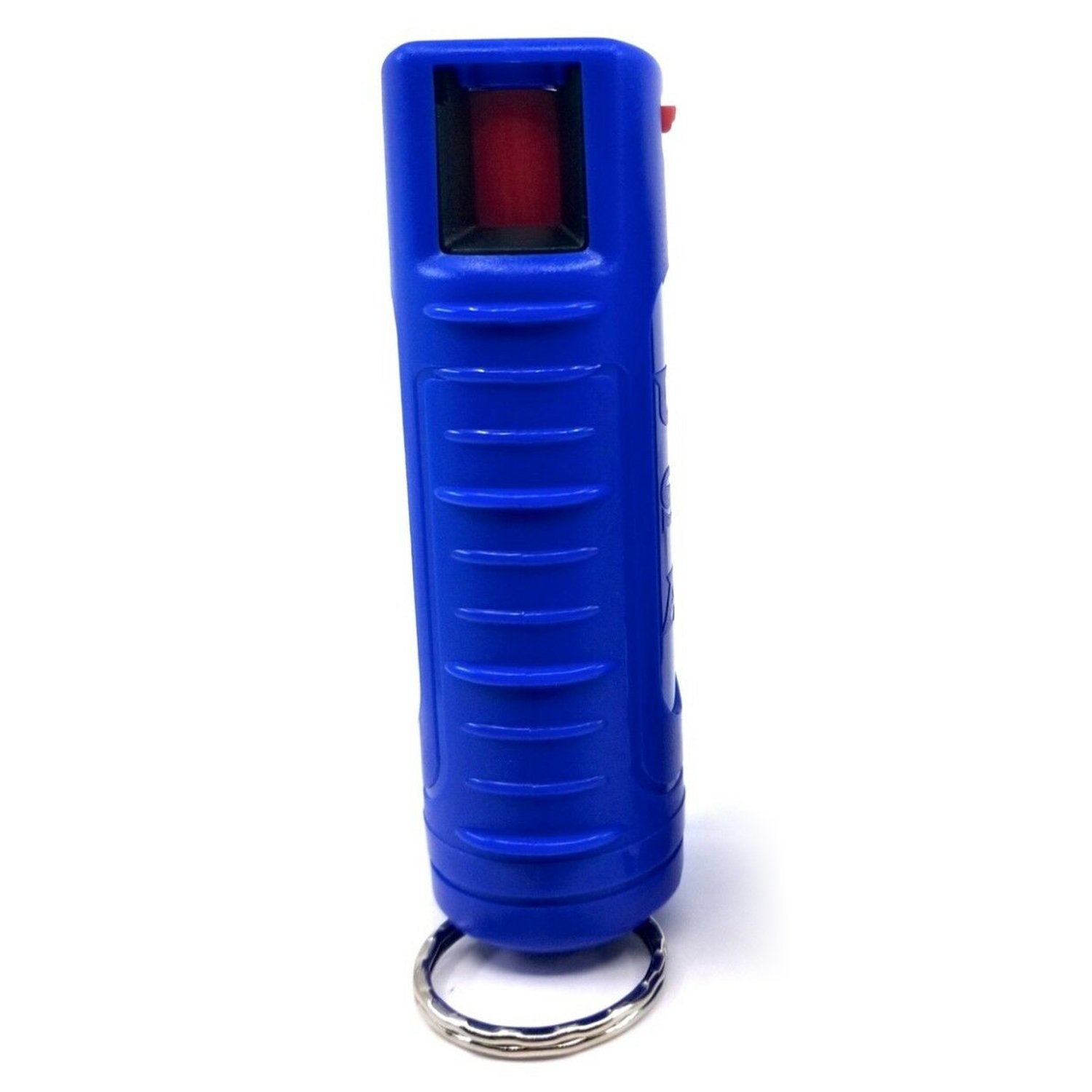 Half Ounce Clamshell Pepper Spray with Clip and Keychain Blue